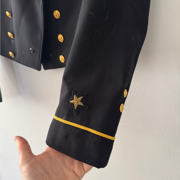 Vintage US Naval Academy Jacket Uniform Flying Cross Navy Jacket Preppy Academia - Picture 11 of 16
